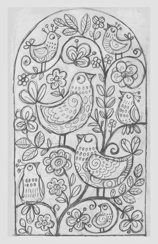 Doodle Art sketch B/W | Home Decor